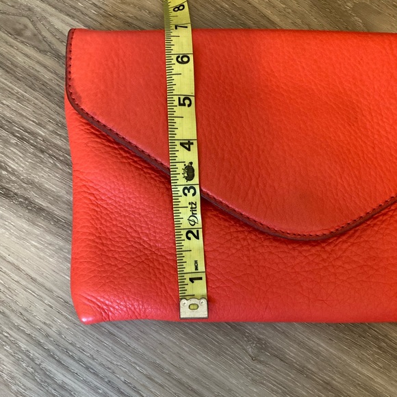 J. Crew coral leather clutch - Picture 9 of 12